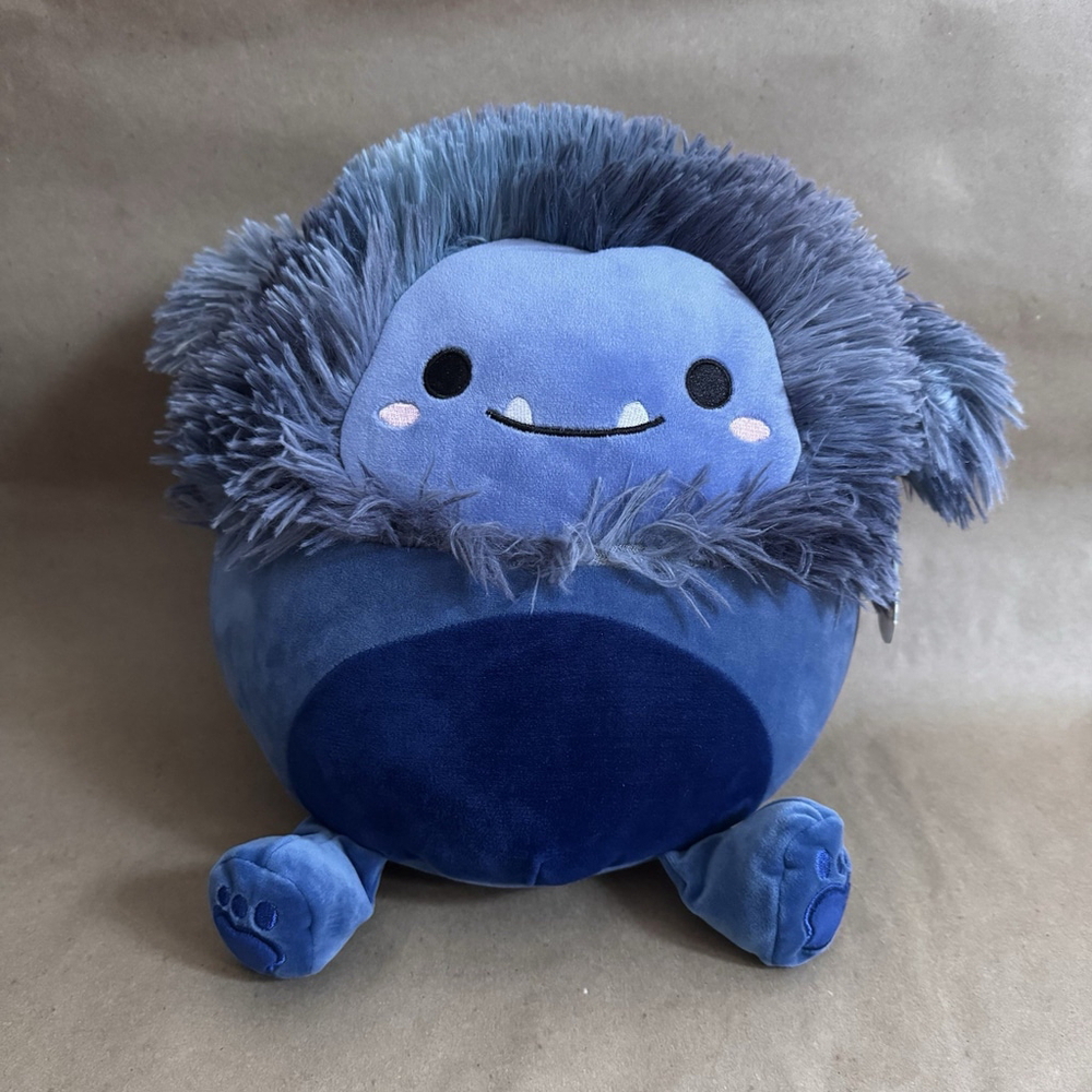 Squishmallows 12 Inch Dani Dark Blue Bigfoot Sasquatch Yeti Plush Stuffy 2022